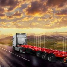 تریلی تیغه کانتینر ماموت - پارتاک دیزل سپهر - partakdiesel